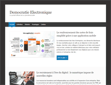 Tablet Screenshot of democratie-electronique.fr